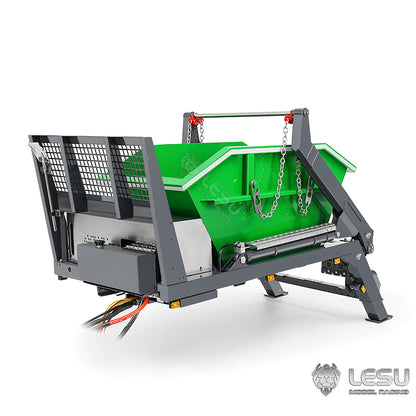 LESU 1/14 Truck 4*4 Hydraulic 4 Valve Rocker Tipper Loader High-end Neat Integrated Welded Copper Pipe