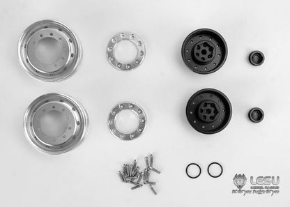 1/14 truck model toy aluminum alloy front wheel hub W-2049 Tamiya tractor LESU
