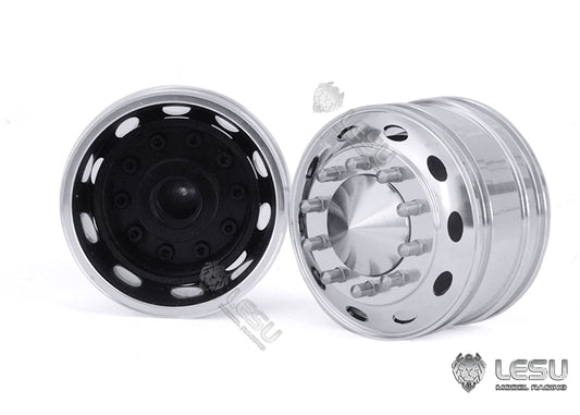 1/14 American simulation truck model toy modification upgrade CNC metal front wheel hub W-2059 Tamiya LESU