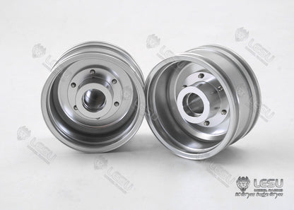 1/14 truck toy aluminum alloy front wheel hub wide tire W-2053 Tamiya tractor universal modified model accessories