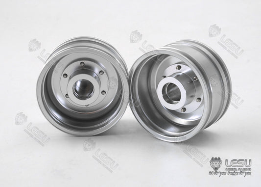 1/14 truck toy aluminum alloy front wheel hub wide tire W-2053 Tamiya tractor universal modified model accessories