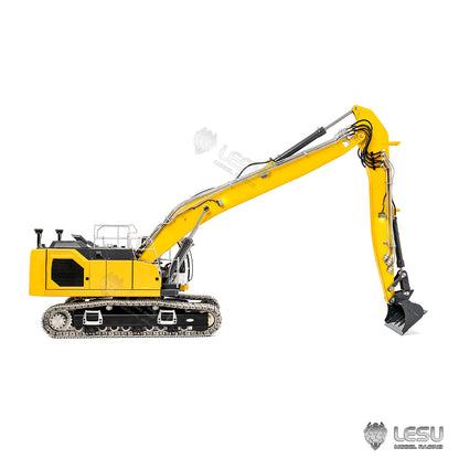 1/14 scale engineering remote-controlled hydraulic model CNC 7-way directional valve Aoue-945 long boom excavator BA-B0034