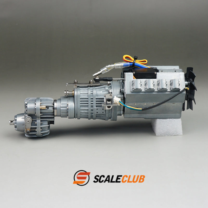 Scaleclub Metal 27T Front and Rear Differential Transfer Drive Integrated Gearbox Suitable for 1/14 RC Truck Model Toy Parts
