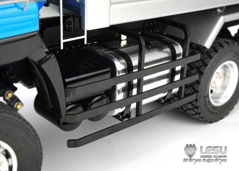 LESU 1/14 Tamiya Hino Truck Metal 6X6 High Torque Hydraulic Dump Truck Model Chinese Style LS-20130014-B