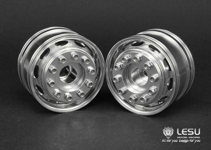 1/14 trailer aluminum alloy wheel Maersk trailer wheel model accessories W-2043-D wide wheel LESU