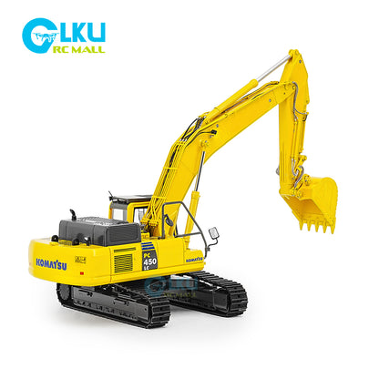 1/50 Desktop Electric Komatsu PC450 Metal Simulation Remote Control Screw Excavator Model