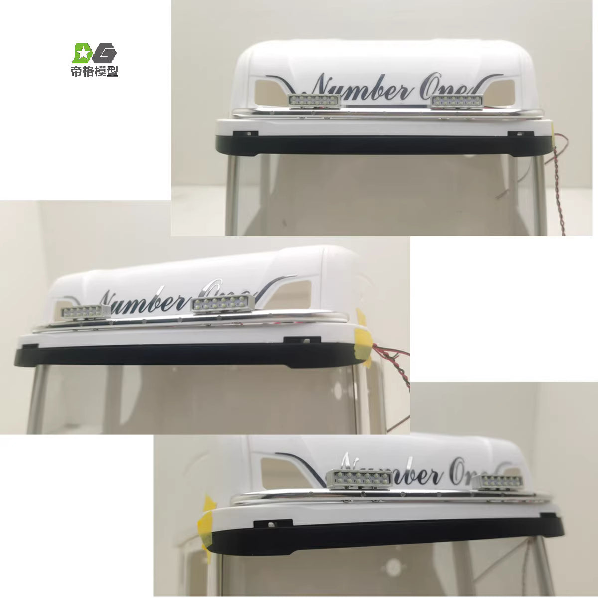 DG RC Tamiya 1/14 Scania 770S Truck Kit (56368) - Includes Aluminum Sunshade and LED Lights (56371)