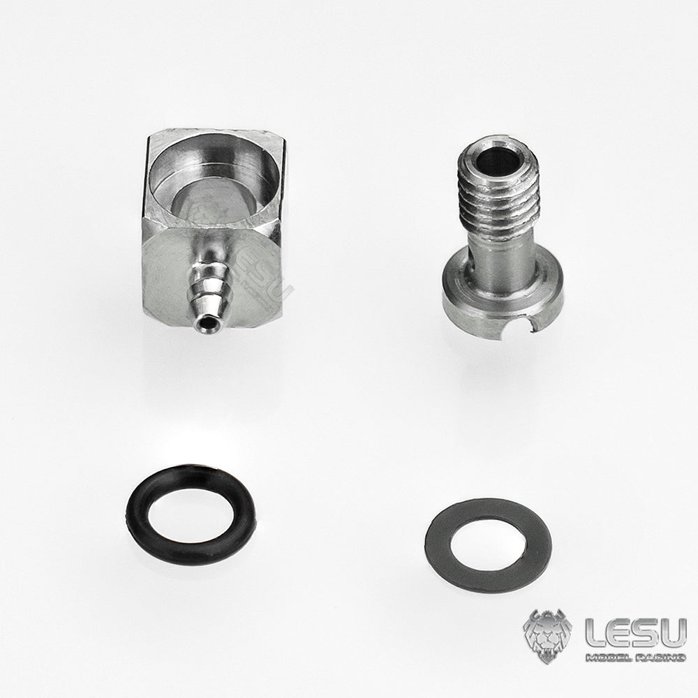 LESU Y-1565-B modified stainless steel precision M2 elbow nozzle suitable for nylon 2*1MM oil pipe