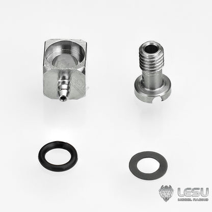 LESU Y-1565-B modified stainless steel precision M2 elbow nozzle suitable for nylon 2*1MM oil pipe