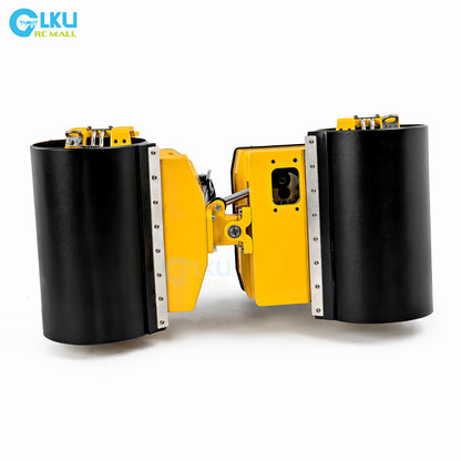 BOMAG 120AD RC 1/14 Metal Desktop Miniature Dual Drive Dual Vibration Small Road Roller Model Toy