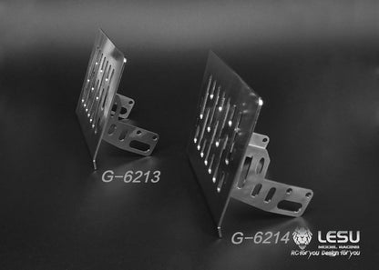 LESU 1/14 RC Truck Model Toy Cab Chin Chassis Protector for Tamiya 3348 Dump Truck 3363 Traction Truck Upgrade Modified Parts