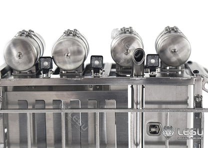 LESU 1/14 Tamiya Truck Simulation Model Heavy Duty Tractor Truck Metal Equipment Rack G-6177 Modified Car Parts