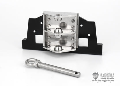 LESU Metal Front Bumper with Coupler Winch Set G-6143 for Tamiya TGS 1/14 RC Truck Model Toy Upgrade Simulation Decoration Parts