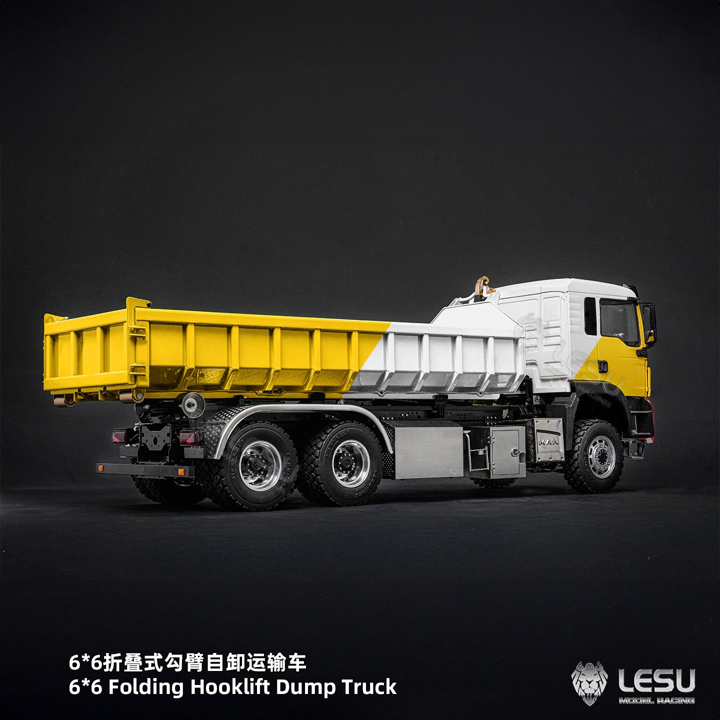 1/14 TGS 6×6 Folding Full‑Dump Roll‑Off Truck, 1‑Pump 5‑Spool Valve V2.0, LESU LS‑Z0102