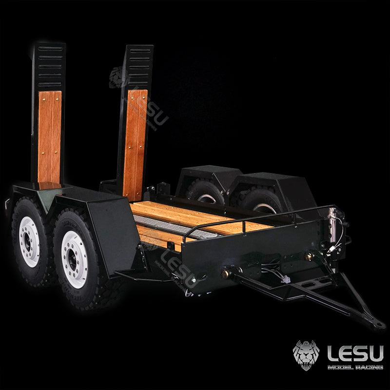 LESU 1/14 hydraulic mechanical model toy Bobcat small skid steer loader dedicated full trailer LS-A0036