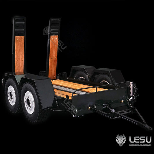 LESU 1/14 hydraulic mechanical model toy Bobcat small skid steer loader dedicated full trailer LS-A0036