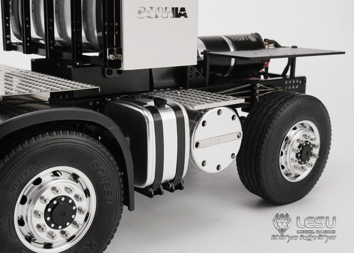 LESU 1/14 Tamiya Scania R470 R620 heavy tractor truck 8X8 full drive differential lock axle finished chassis remote control model