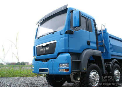 LESU 1/14 Tamiya MAN 8X8 full drive with differential lock bridge central differential hydraulic dump truck model
