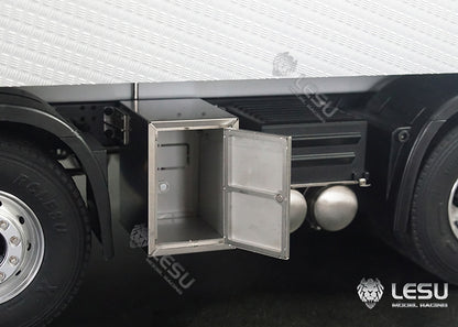 LESU 1/14 Volvo Truck Model Toy 8*4 Dense Bucket Container Truck Full Metal Bucket Simulation Chassis LS-Z0056