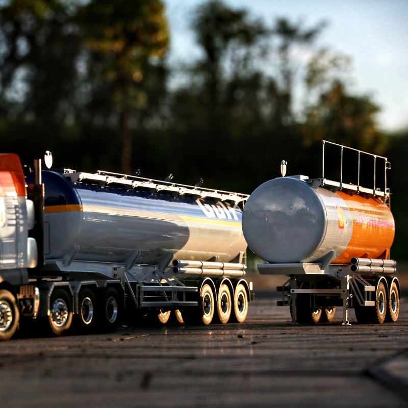 LESU 1/14 Tamiya tractor truck universal oil tank semi-trailer 20 feet 40 feet trailer