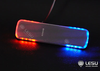 S-1311-B -RB for Tamiya 1/14 RC Truck LESU LED Red Blue Yellow Variable Mode Metal Engineering Vehicle Warning Light Parts