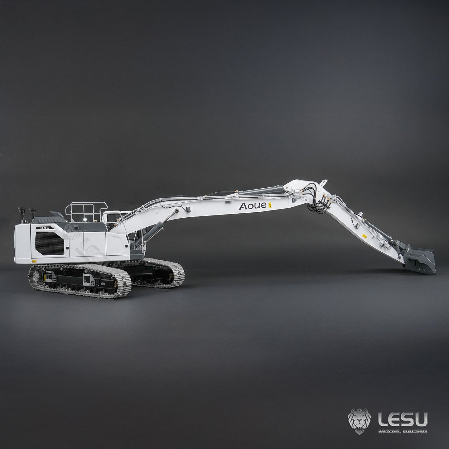 1/14 scale engineering remote-controlled hydraulic model CNC 7-way directional valve Aoue-945 long boom excavator BA-B0034