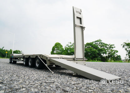LESU 1/14 Tamiya tractor truck dump truck metal small wheel full trailer engineering trailer LS-A0001