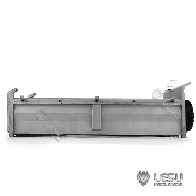 LESU 1/14 Tamiya MAN 8X8 hydraulic dump truck model modified stainless steel one-way bucket