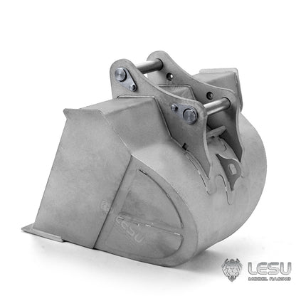 LESU 1/14 simulation hydraulic excavator PC360, wheel excavator, small short tail modified quick-detach metal trapezoidal bucket accessories