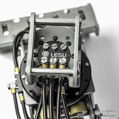 LESU 1/14 simulation hydraulic excavator PC360, wheel excavator, small short tail modified quick change hydraulic mechanical claw accessories