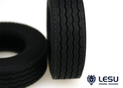 1/14 truck Tamiya tractor simulation striped road tire skin high quality rubber mud truck tire model LESU