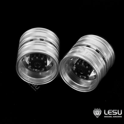 1/14 simulation truck Tamiya tractor trailer metal wheel W-2058 non-powered bearing version wheel LESU