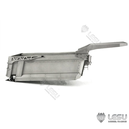 LESU 1/14 Tamiya truck remote control model toy hydraulic front cylinder 8*8 dump truck modified metal container