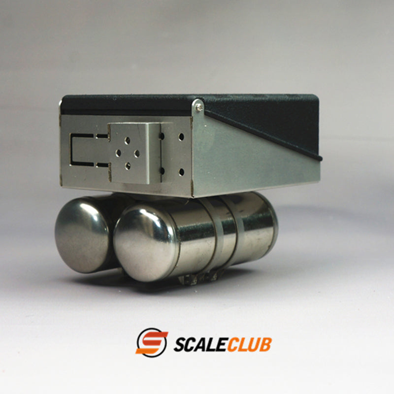 Scaleclub 1/14 JX F2000 tractor truck mud head upgrade metal battery box gas tank