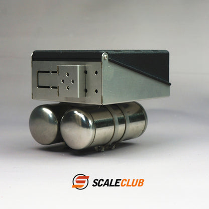Scaleclub 1/14 JX F2000 tractor truck mud head upgrade metal battery box gas tank