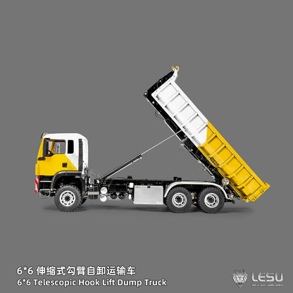 1/14 TGS 6×6 Telescopic Full‑Dump Roll‑Off Truck, 1‑Pump 5‑Spool Valve V2.0, LESU LS‑Z0094