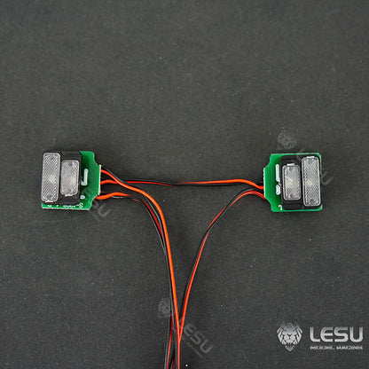 LESU 1/14 simulation model engineering crawler Bobcat skid steer loader rear taillight turn signal DIY modified taillight