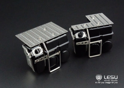 Tamiya 1/14 tractor battery box gas tank urea tank set 1851, 3363RC model LESU