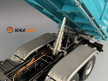 SCALECLUB 1/14 MAN TGS Mud Head Three-way Hydraulic Dump Full Metal Remote Control Truck Model