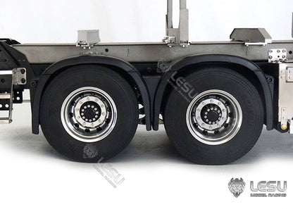 LESU 1/14 Tamiya FH16 wood car 6*6 full metal chassis simulation model