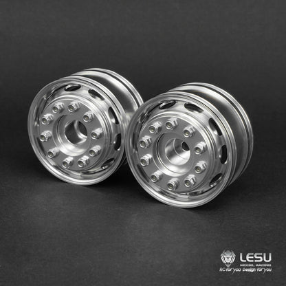 1/14 trailer aluminum alloy wheel Maersk trailer wheel model accessories W-2043-D wide wheel LESU