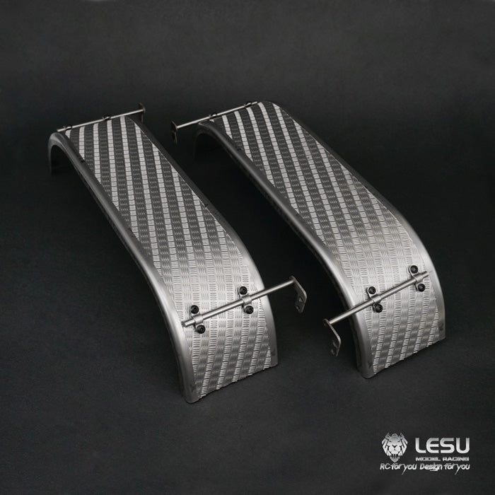 1/14 Truck Double Axle Fender S-1243 Rear Wheel Sand Plate Tamiya Mud Truck Dump Truck Model Accessories LESU