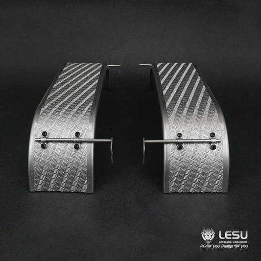 1/14 Truck Double Axle Fender S-1243 Rear Wheel Sand Plate Tamiya Mud Truck Dump Truck Model Accessories LESU