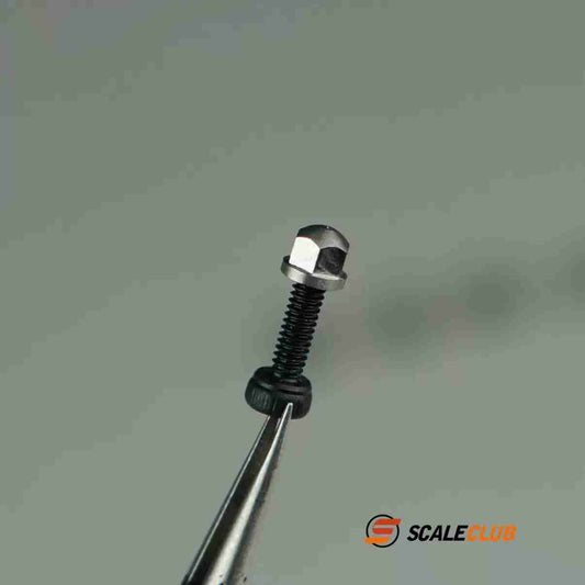 Scaleclub 1/14 3mm round head wheel nut precision CNC production process