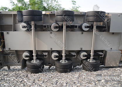 1/14 Truck Semi-trailer Airbag Suspension Non-powered Axle Set DIY Accessories