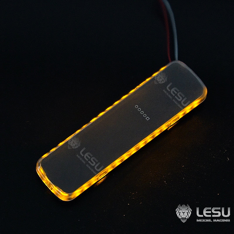 S-1311-B -RB for Tamiya 1/14 RC Truck LESU LED Red Blue Yellow Variable Mode Metal Engineering Vehicle Warning Light Parts