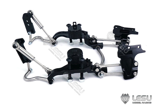 1/14 simulation truck model Tamiya modified accessories X-8022-B steering axle shock absorber airbag suspension LESU