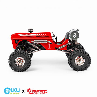Aresc TG-1 Rock Crawler MK1330 Vintage Tractor 1/10 Scale Full Metal CNC Precision Machined