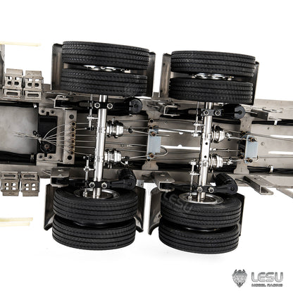 LESU 1/14 model drum brake non-powered two-wheel axle (brake state) Q-9072-A
