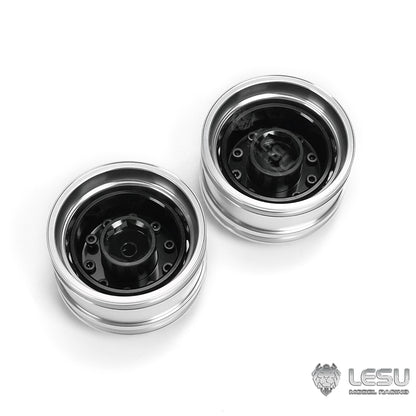 1/14 truck model toy aluminum alloy simulation front wheel hub W-2018-C modified Tamiya accessories LESU